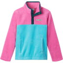 (取寄) コロンビア ガールズ スティーンズ マウンテン 1/4-スナップ フリース プルオーバー - ガールズ Columbia girls Steens Mountain 1/4-Snap Fleece Pullover - Girls' Geyser/Pink Ice