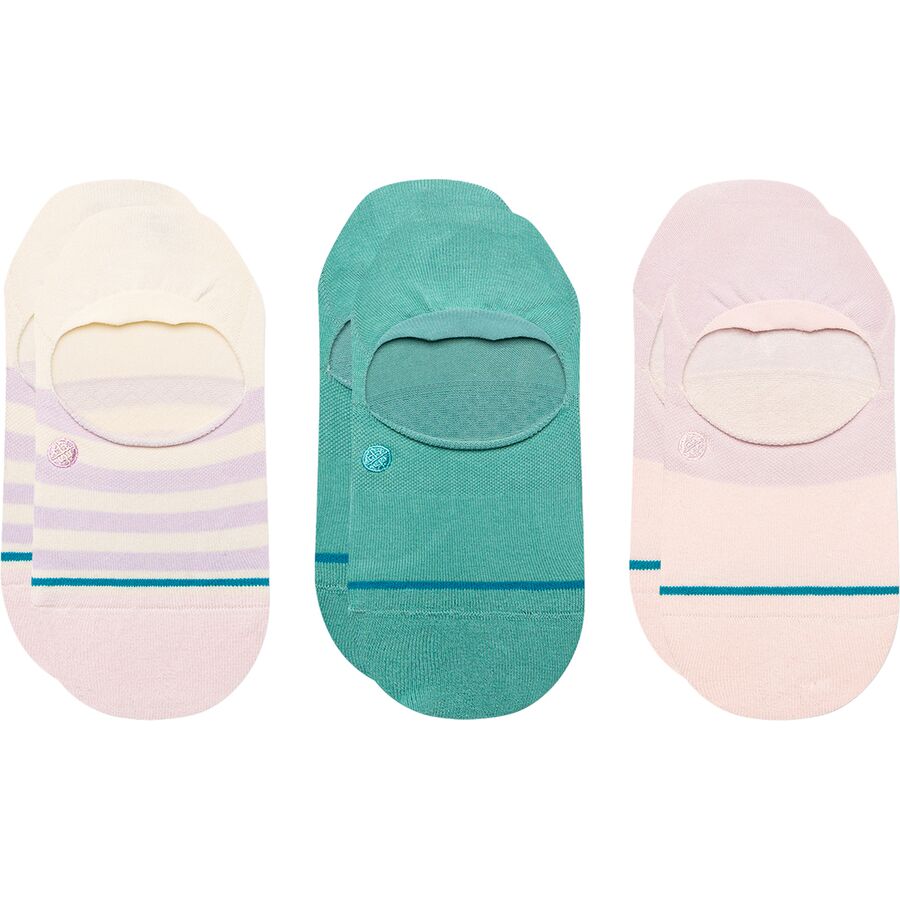 () X^X fB[X Au\[g m[V[ \bN - 3-pbN - EBY Stance women Absolute No-Show Sock - 3-Pack - Women's Turquoise