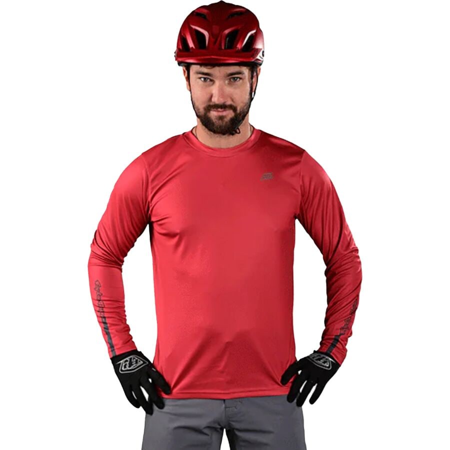 () ȥ꡼ǥ  ե饤 - 㡼 -  Troy Lee Designs men Flowline Long-Sleeve Jersey - Men's Baked Apple