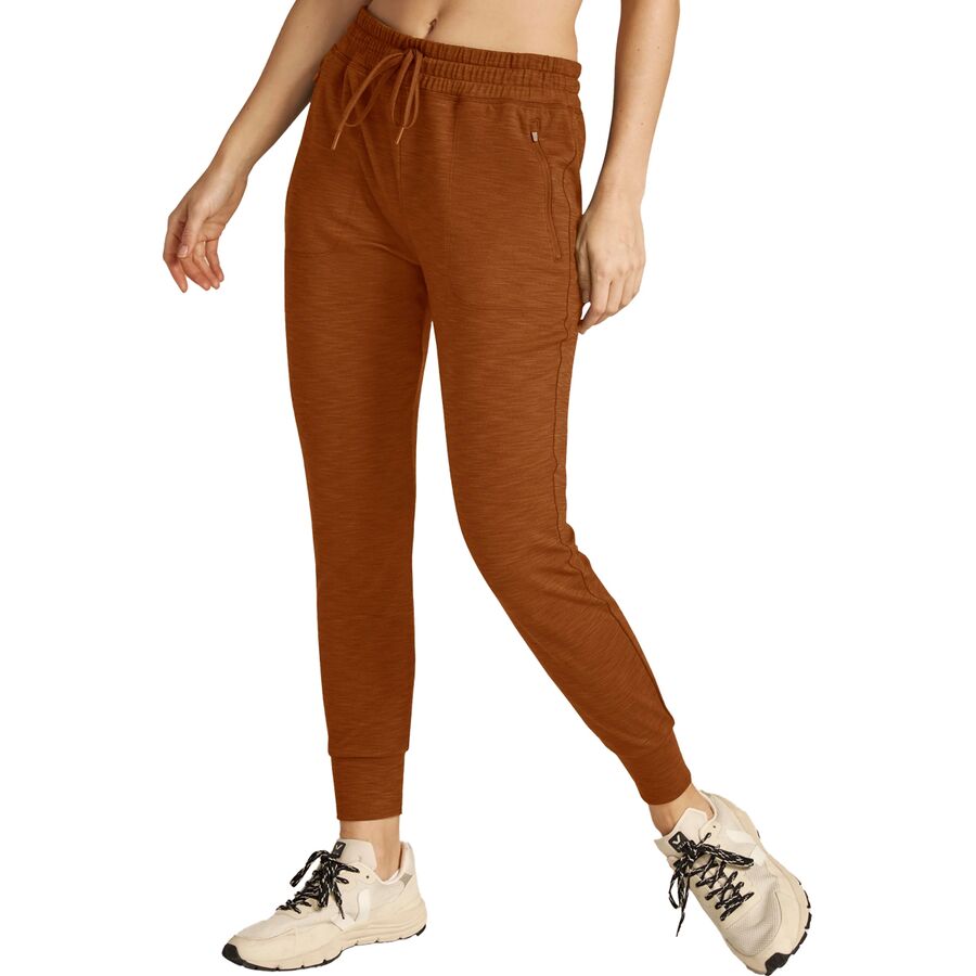 (取寄) ビヨンドヨガ レディース ヘザー リブ ストリート ジョガー - ウィメンズ Beyond Yoga women Heather Rib Street Jogger - Women's Clove Brown Heather Rib