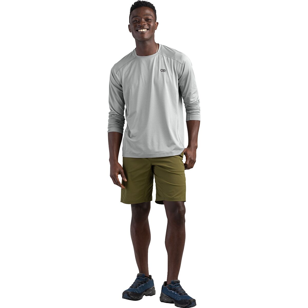 (取寄) アウトドア リサーチ メンズ アルゴン ロング-スローブ T-シャツ - メンズ Outdoor Research men Argon Long-Sleeve T-Shirt - Men's Light Pewter 3