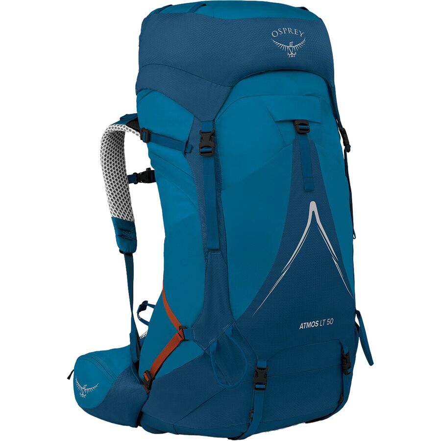 (取寄) オスプレーパック アトモス AG Lt 50L パック Osprey Packs Atmos AG LT 50L Pack Night Shift/Scoria Blue