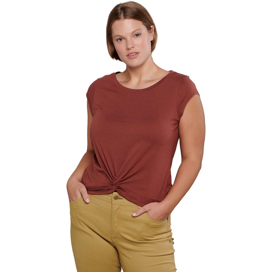 () g[hAhR[ fB[X AT V[gX[u Vc - EBY Toad&Co women Anza Short-Sleeve Shirt - Women's Buckthorn