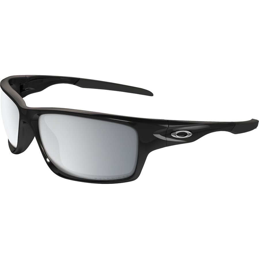 () I[N[ Lb` TOX Oakley Canteen Sunglasses Polished Black/Chrome Iridium Polarized