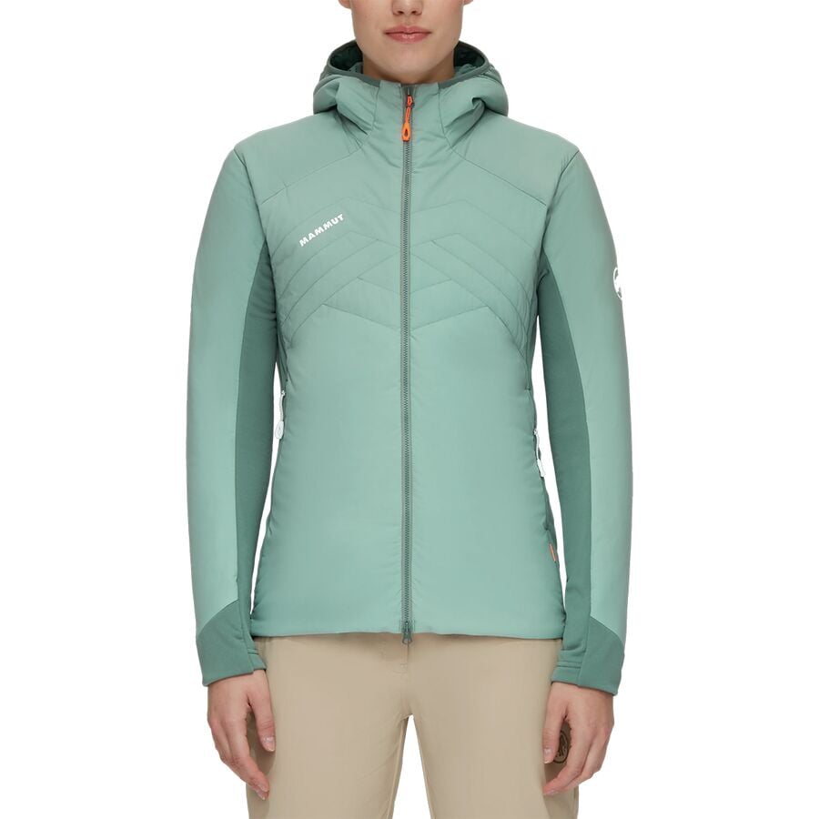 (取寄) マムート レディース ライム ライト イン フレックス フーデット ジャケット - ウィメンズ Mammut women Rime Light IN Flex Hooded Jacket - Women's Jade/Dark Jade 1