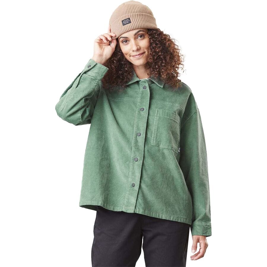 () sN`[I[KjbN fB[X RfB {^ Abv Vc - EBY Picture Organic women Corrady Button Up Shirt - Women's Green Spruce
