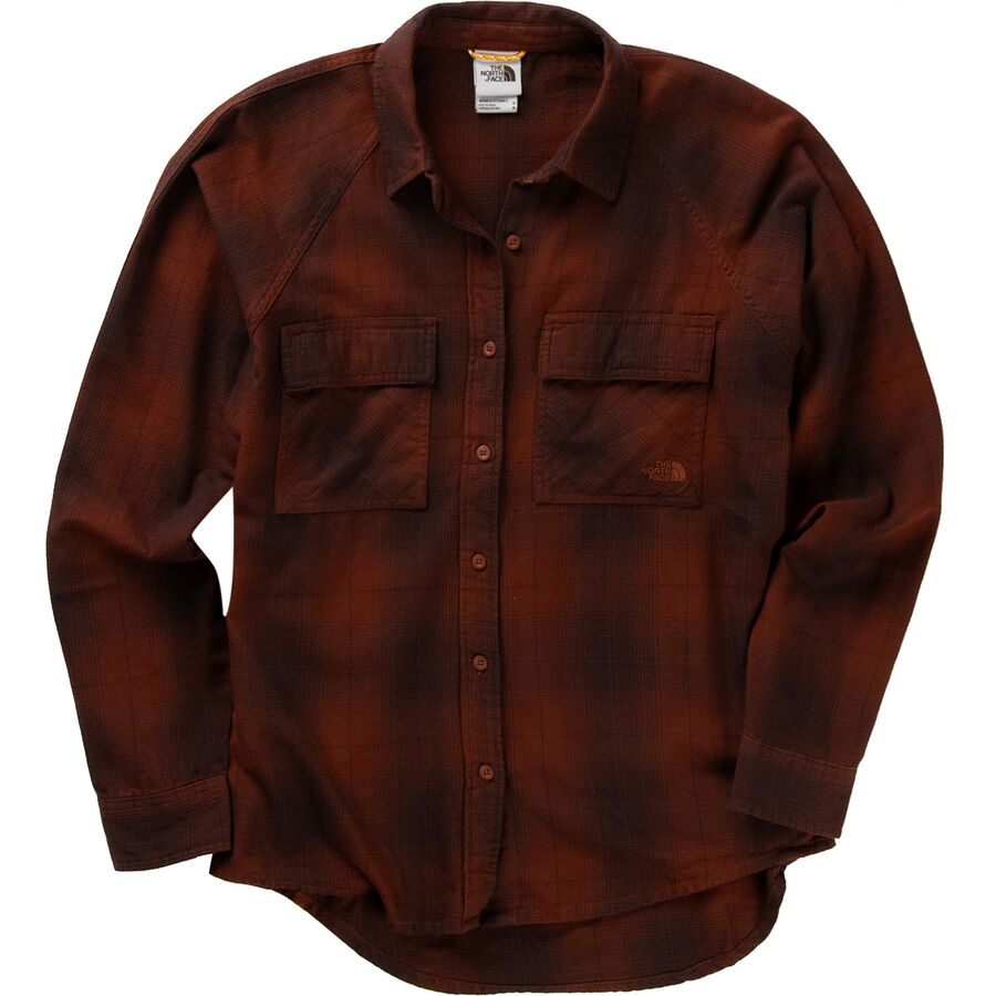 (取寄) ノースフェイス レディース セット アップ キャンプ フランネル The North Face women Set Up Camp Flannel - Women's Brandy Brown Medium Half Dome Shadow Plaid