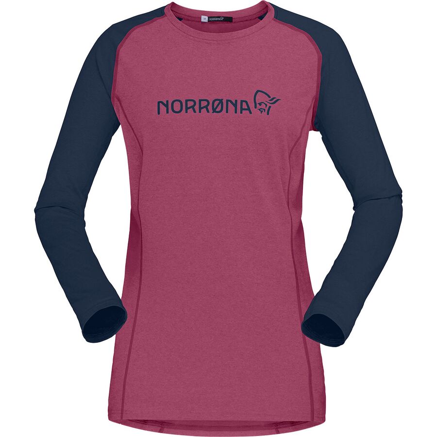 () Υ ǥ ե 饤 饤ȥ - 㡼 -  Norrona women Fjora Equaliser Lightweight Long-Sleeve Jersey - Women's Violet Quartz/Indigo Night