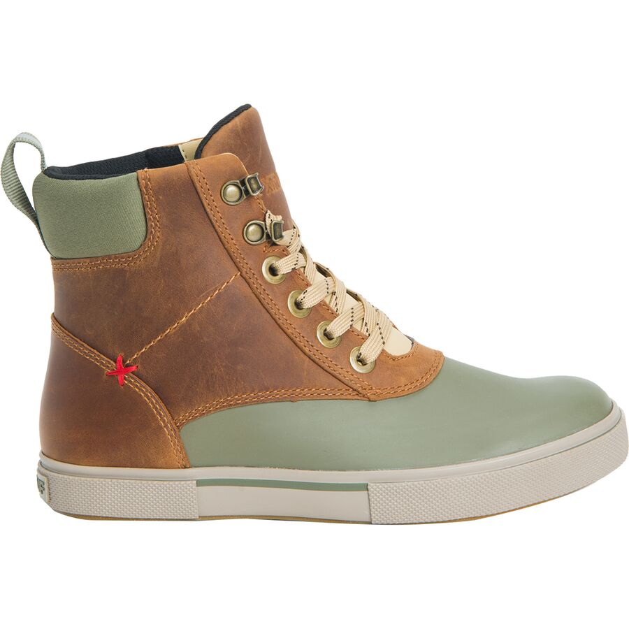 () GNXg^t fB[X AN 6C` [X U[ fbN u[c - EBY Xtratuf women Ankle 6in Lace Leather Deck Boots - Women's Cathay Spice/Burnt Olive