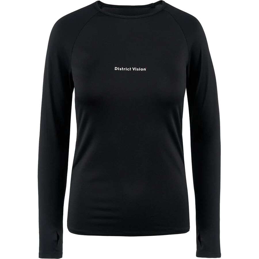 (取寄) ディストリクトヴィジョン レディース ライトウェイト ロング-スローブ T-シャツ - ウィメンズ District Vision women Lightweight Long-Sleeve T-Shirt - Women's Black