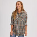 (取寄) ベイスンアンドレンジ レディース ロング スリーブ プレイド シャツ - ウィメンズ Basin and Range women Long Sleeve Plaid Shirt - Women's Grey/Tan Plaid