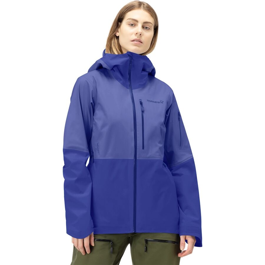 (取寄) ノローナ レディース ロフォーテン ゴア-テックス ジャケット - ウィメンズ Norrona women Lofoten GORE-TEX Jacket - Women's Violet Storm/Royal Blue