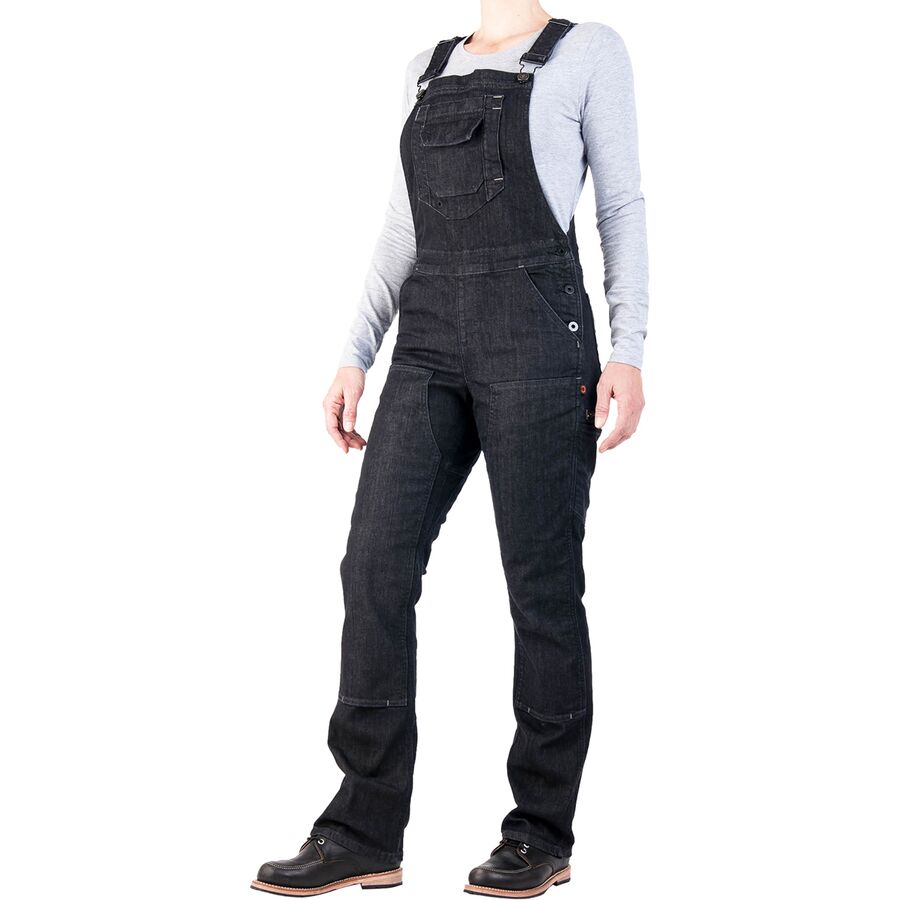 (取寄) ダブテイル ワークウェア レディース フレッシュリー オーバーオール - ウィメンズ Dovetail Workwear women Freshley Overall - Women's Heathered Black Denim