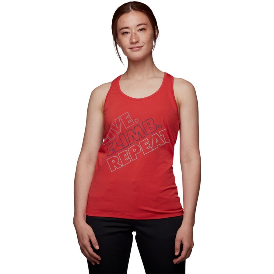 (取寄) ブラックダイヤモンド レディース ライブ クライム リピート タンク トップ - ウィメンズ Black Diamond women Live Climb Repeat Tank Top - Women's Grenadine