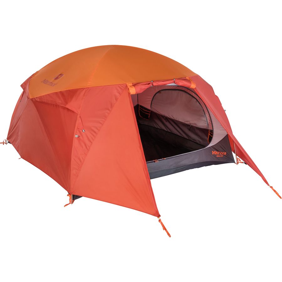 (取寄) マーモット ハロ テント: 4-パーソン 3-シーズン Marmot Halo Tent: 4-Person 3-Season Tangelo/Rusted Orange