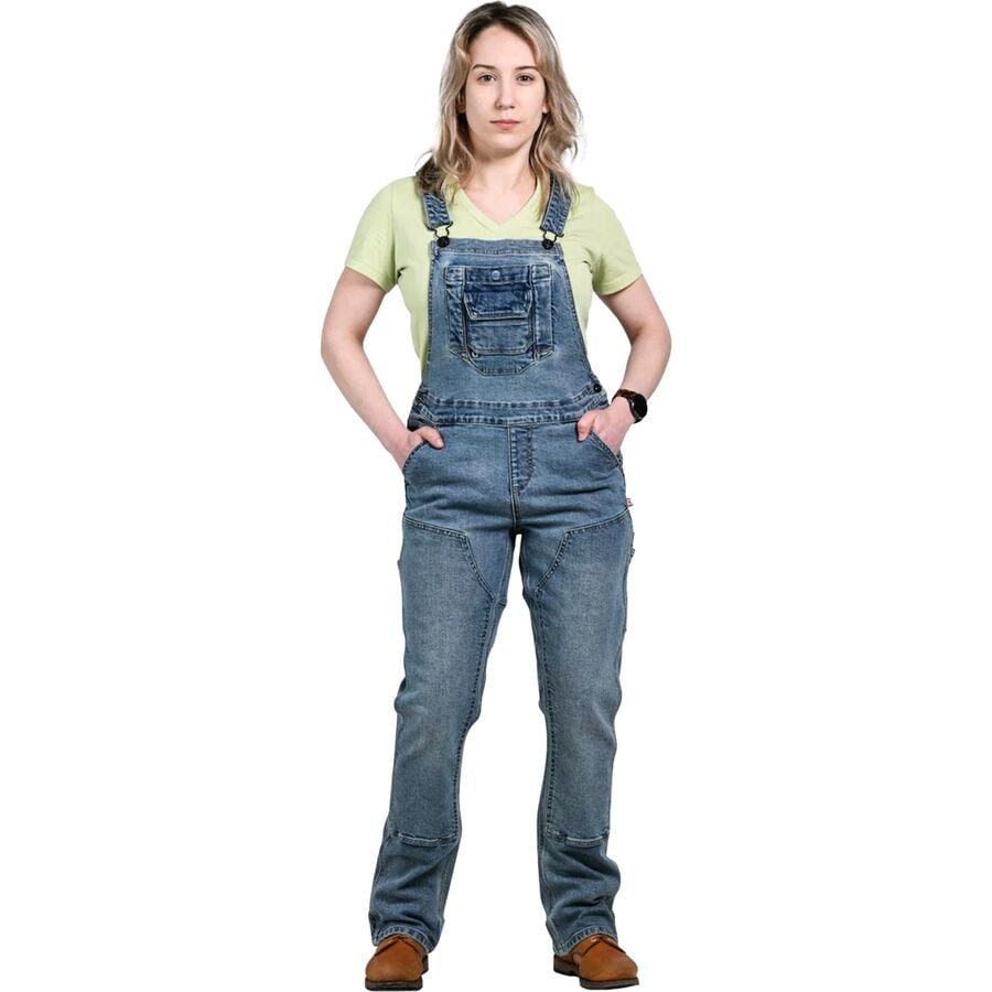 (取寄) ダブテイル ワークウェア レディース フレッシュリー オーバーオール - ウィメンズ Dovetail Workwear women Freshley Overall - Women's Vintage Denim