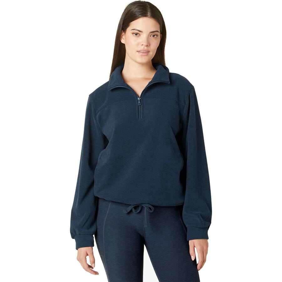 () rhK fB[X j[ eC vI[o[ - EBY Beyond Yoga women New Terrain Pullover - Women's Nocturnal Navy