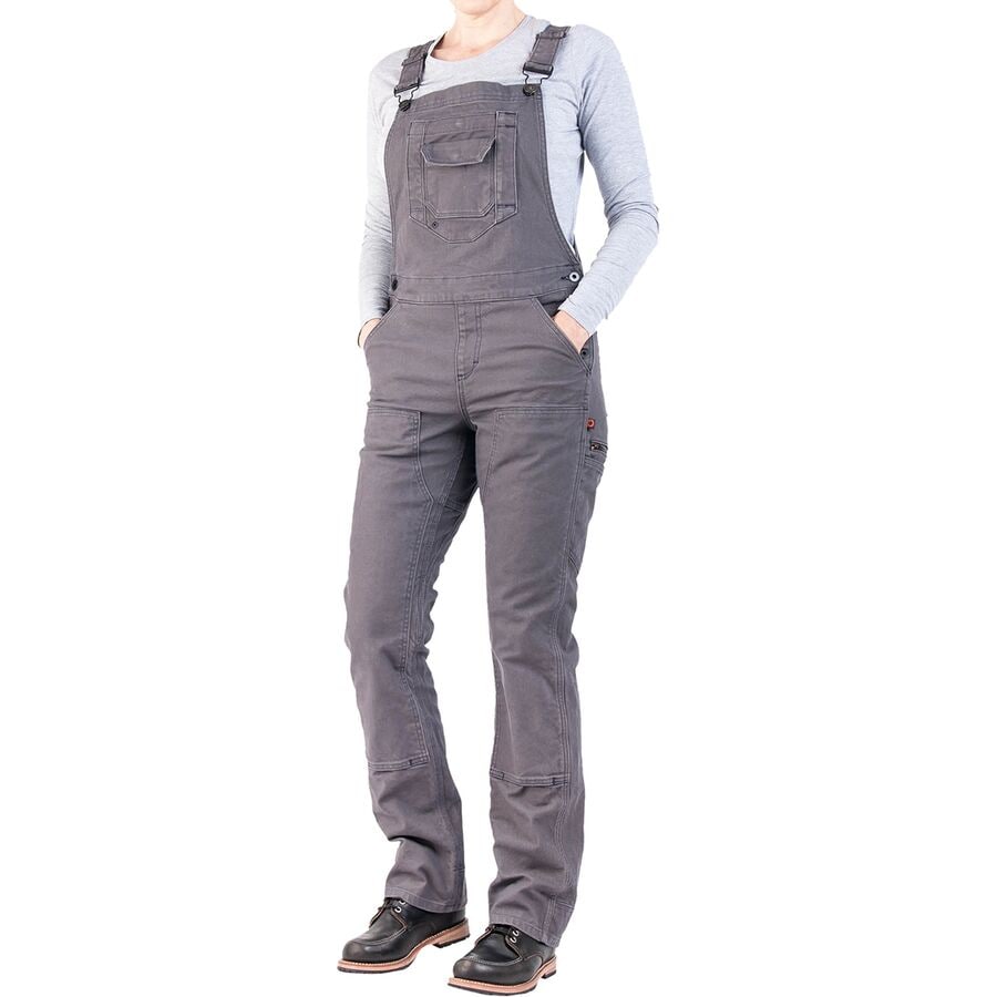 () _ueC [NEFA fB[X tbV[ I[o[I[ - EBY Dovetail Workwear women Freshley Overall - Women's Dark Grey Canvas