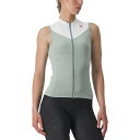 (取寄) カステリ レディース ソラリス スリーブレス ジャージ - ウィメンズ Castelli women Solaris Sleeveless Jersey - Women's Defender Green/Ivory