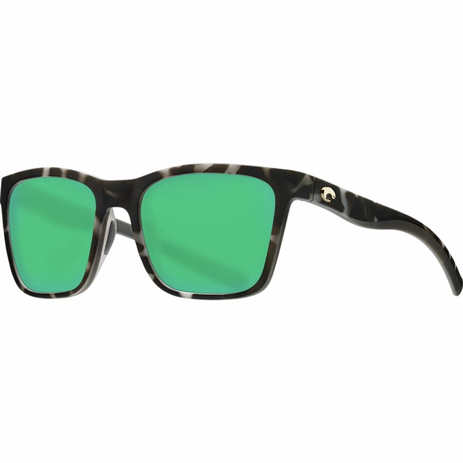 () RX^ pK 580P |[CYh TOX Costa Panga 580P Polarized Sunglasses Matte Gray Tortoise Frame/Green Mirror 580P