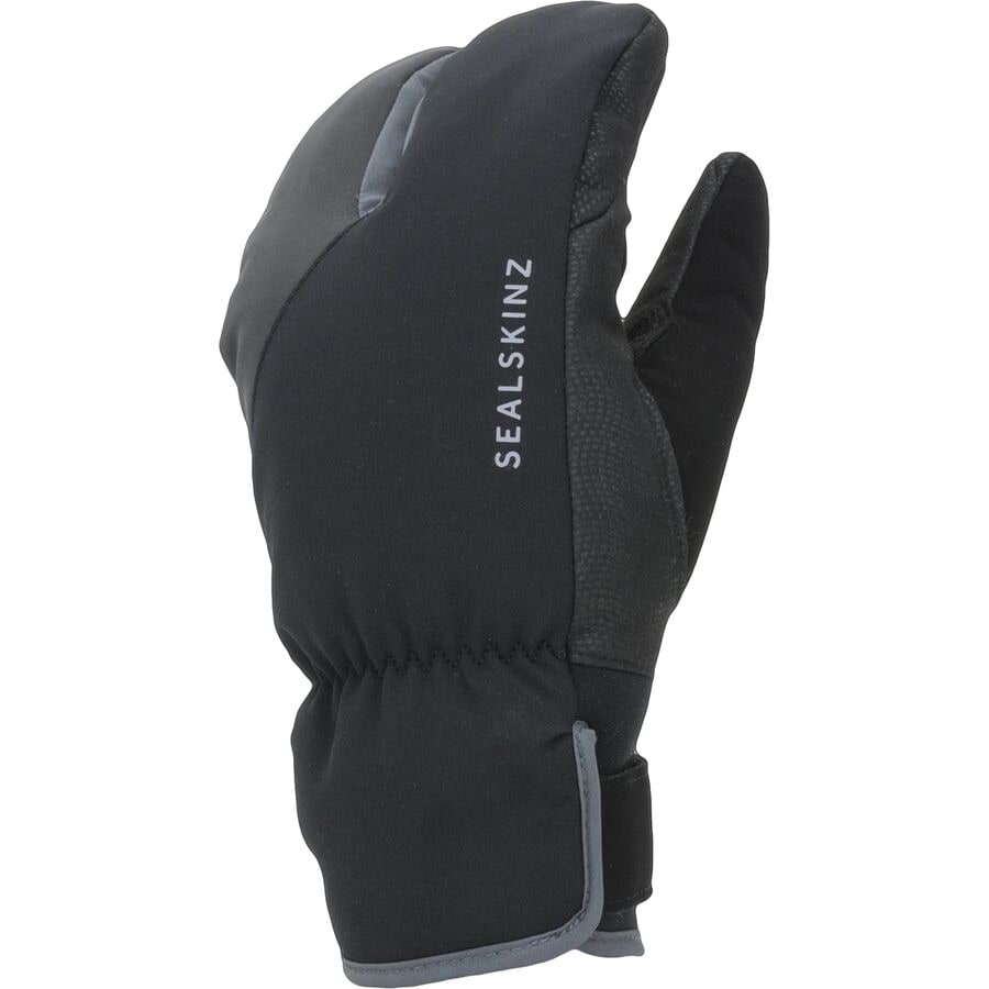 (取寄) シールスキンズ Wp エクストリーム コールド ウェザー サイクル スプリット フィンガー グローブ SealSkinz Barwick WP Extreme Cold Weather Cycle Split Finger Glove Black/Grey