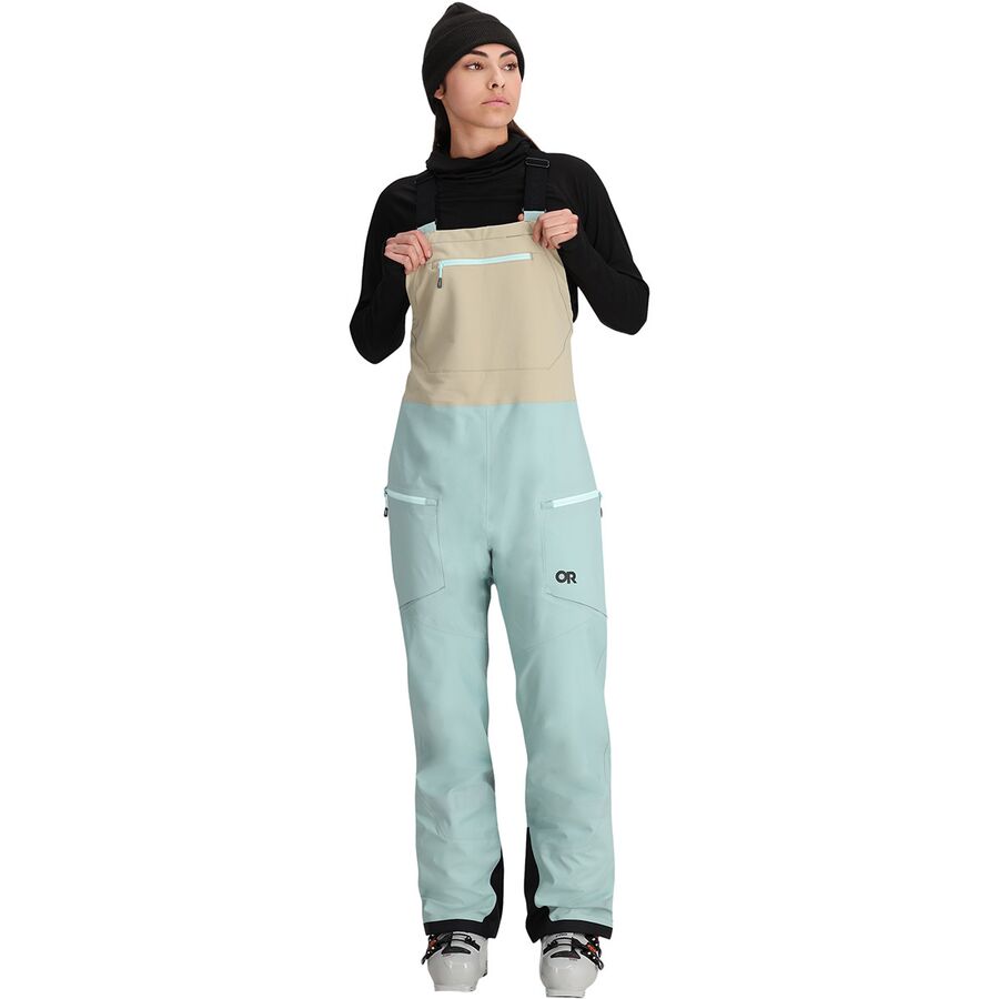 (取寄) アウトドア リサーチ レディース スカイツアー アセントシェル ビブ パンツ - ウィメンズ Outdoor Research women Skytour AscentShell Bib Pant - Women's Sage/Pro Khaki