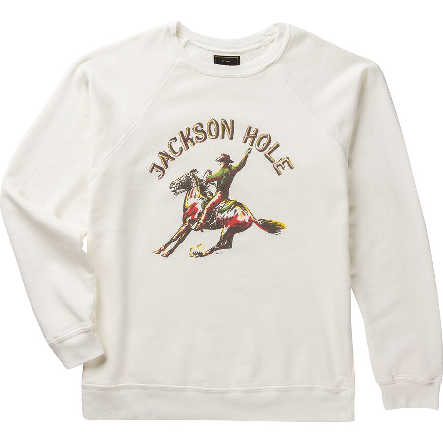 (取寄) オリジナルレトロブランド レディース ジャクソン ホール スウェットシャツ - ウィメンズ Original Retro Brand women Jackson Hole Sweatshirt - Women's Antique White