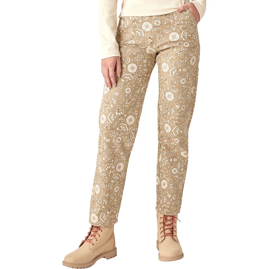 () fBbL[Y fB[X G t[ pc - EBY Dickies women Ellis Floral Pant - Women's Floral On Canvas Light Base