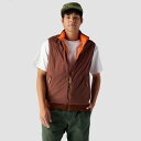 (取寄) ストイック メンズ リバーシブル ポラール フリース ベスト - メンズ Stoic men Reversible Polar Fleece Vest - Men 039 s Vermillion Orange/Downtown Brown