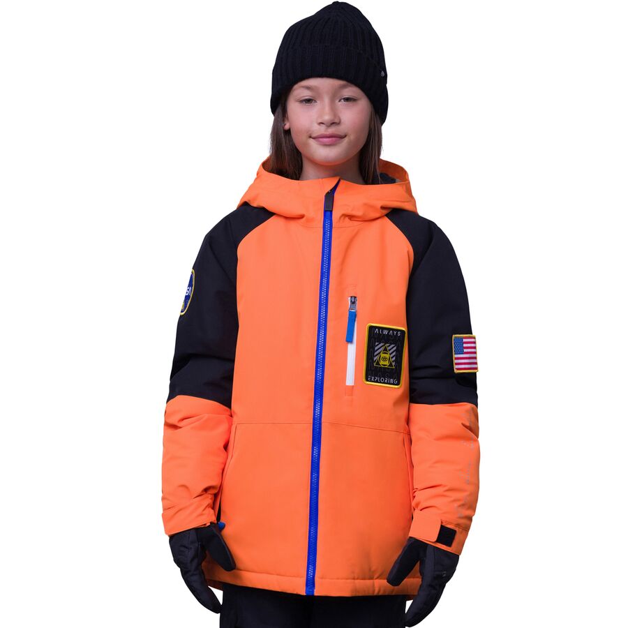 (取寄) シックスエイトシックス ボーイズ ナサ エクスプロレイション インサレーテッド ジャケット - ボーイズ 686 boys NASA Exploration Insulated Jacket - Boys' Nasa Orange Black