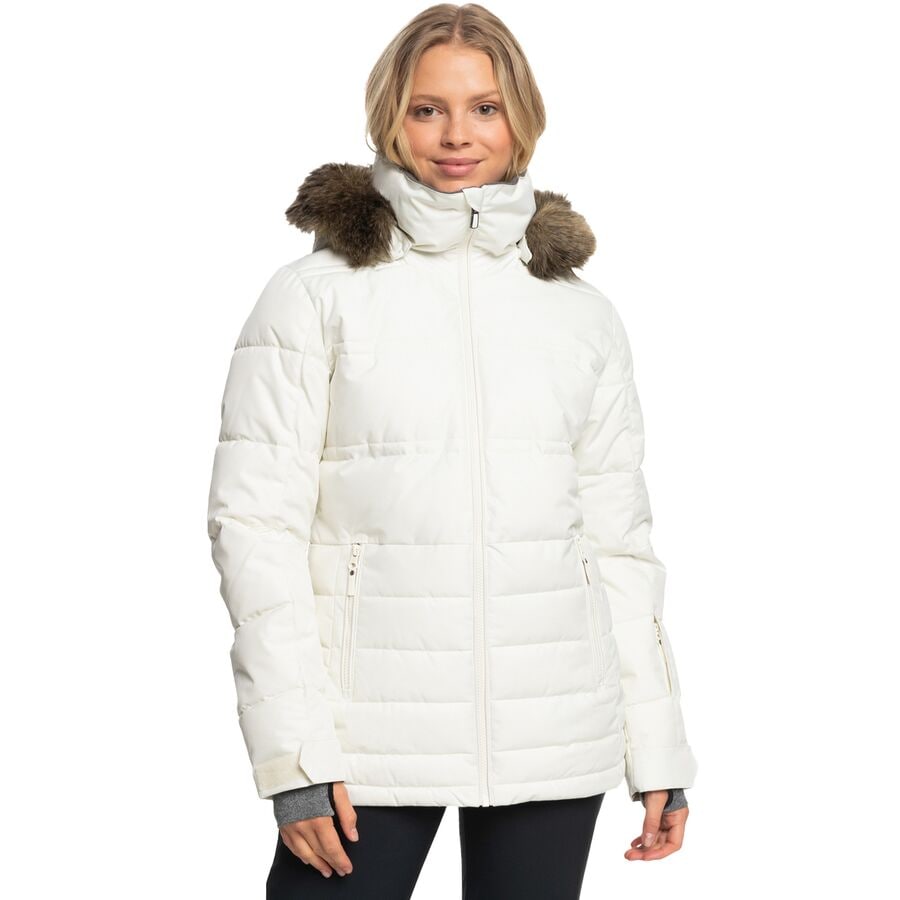 () LV[ fB[X NC Xm[ WPbg - EBY Roxy women Quinn Snow Jacket - Women's Egret