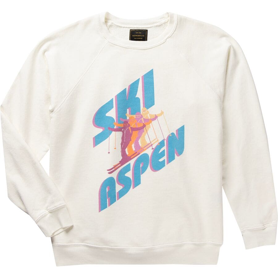 () IWiguh fB[X XL[ AXy XEFbgVc - EBY Original Retro Brand women Ski Aspen Sweatshirt - Women's Antique White