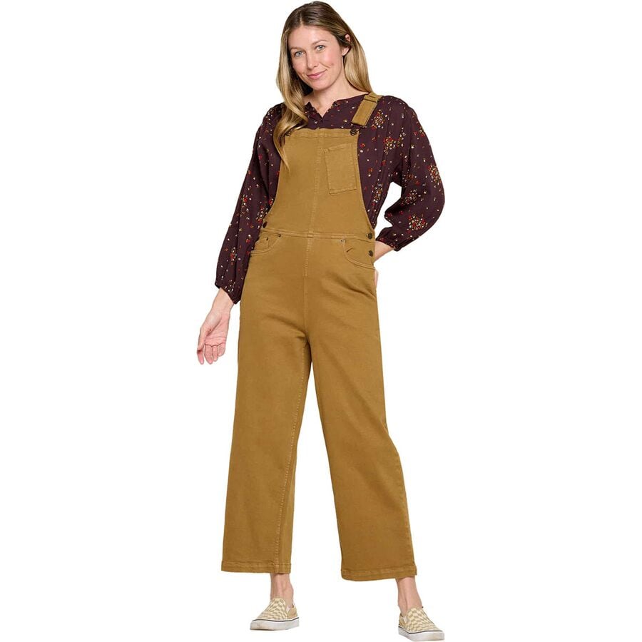 () g[hAhR[ fB[X oT V[fBh fj I[o[I[ - EBY Toad&Co women Balsam Seeded Denim Overall - Women's Honey Brown