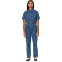 () fBbL[Y fB[X q[Xg fj Jo[I[ - EBY Dickies women Houston Denim Coverall - Women's Classic Blue