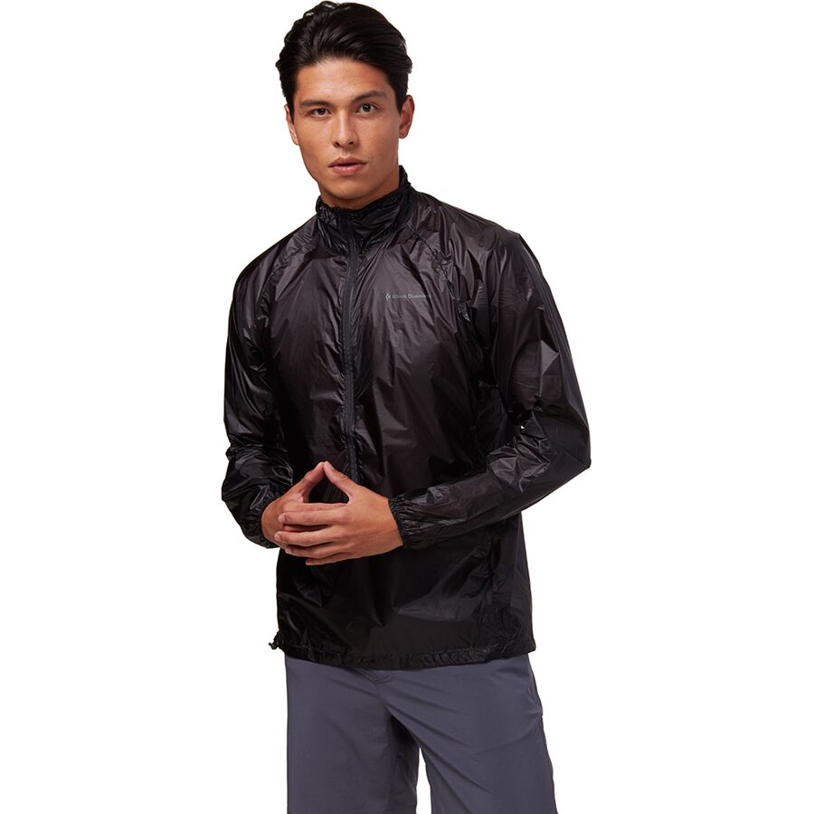 (取寄) ブラックダイヤモンド メンズ デプロイ ウィンド シェル ジャケット - メンズ Black Diamond men Deploy Wind Shell Jacket - Men's Black