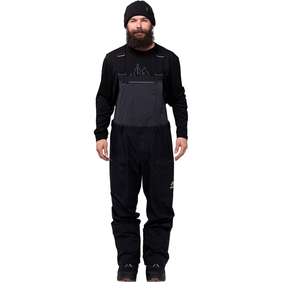 (取寄) ジョーンズスノーボード メンズ シュラルピニスト ストレッチ リサイクル ビブ - メンズ Jones Snowboards men Shralpinist Stretch Recycled Bib - Men's Stealth Black