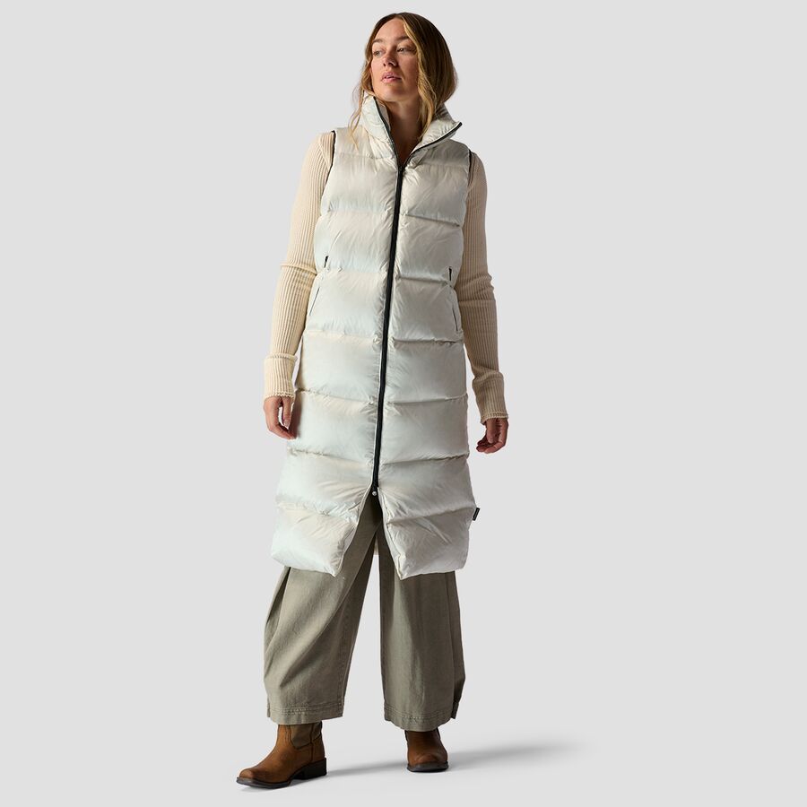 () Хåȥ꡼ ǥ   ѡ ٥ -  Backcountry women Long Down Parka Vest - Women's Egret