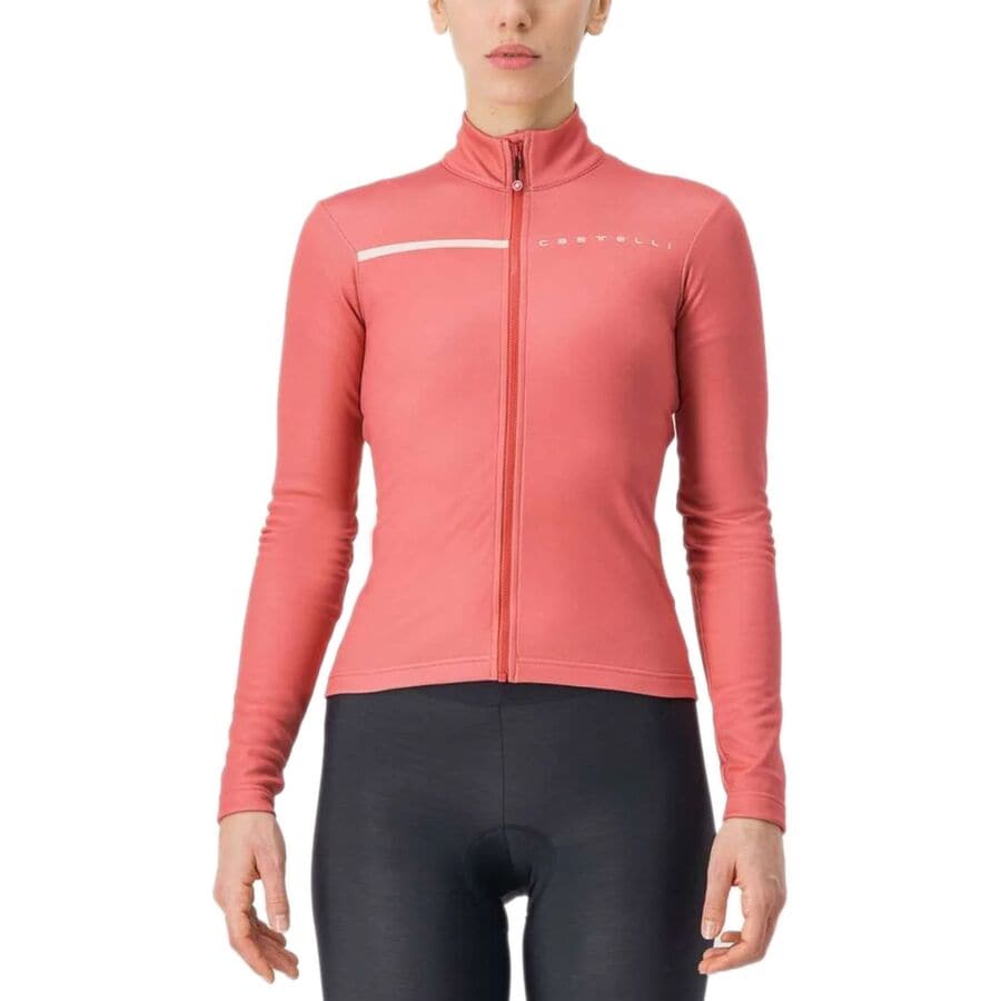 (取寄) カステリ レディース シナルギア 2 フル-ジップ ロング-スローブ ジャージ - ウィメンズ Castelli women Sinergia 2 Full-Zip Long-Sleeve Jersey - Women's Mineral Red/Cream Blush