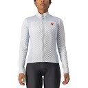 () JXe fB[X XtB[_ 2 O-X[u t-Wbv W[W - EBY Castelli women Sfida 2 Long-Sleeve Full-Zip Jersey - Women's Silver Gray/White