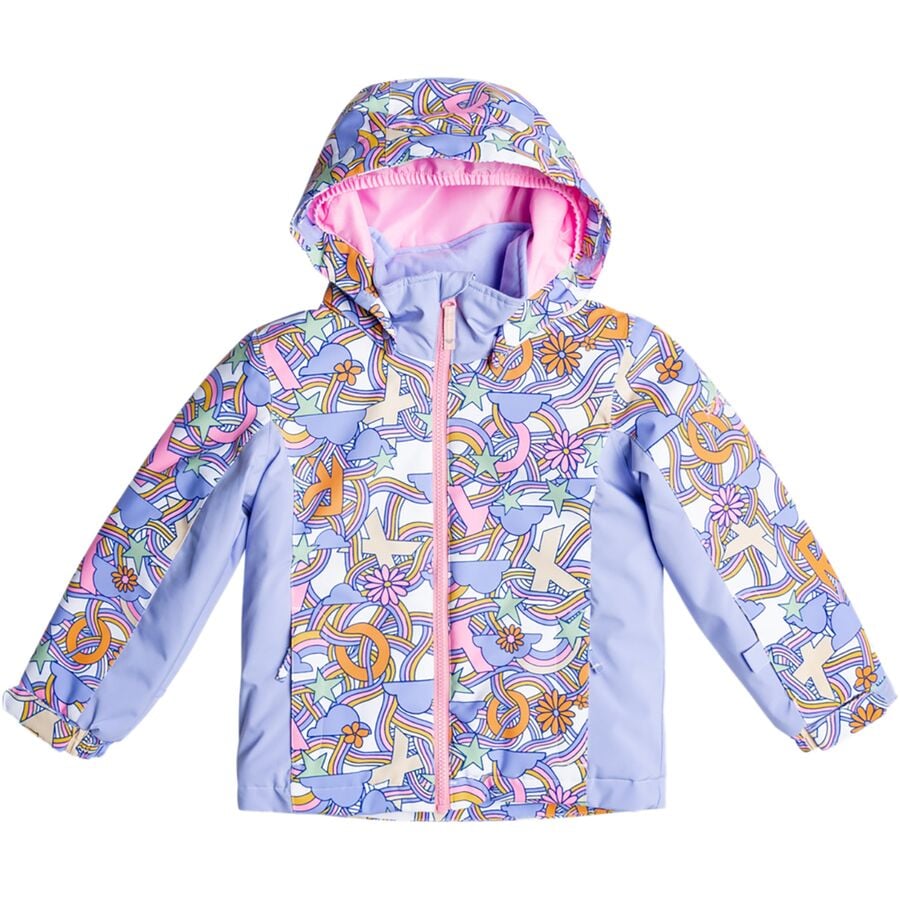 () LV[ gh[ K[Y Xm[EB[ e[ WPbg - gh[ K[Y Roxy toddler girls Snowy Tale Jacket - Toddler Girls' Bright White Big Deal