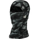 () ubNXgbv vg t[h oNo BlackStrap Print Hood Balaclava Brushed Black