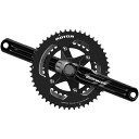 (取寄) ローター Sl デュアル サイディド ロード 2X パワー メートル クランクセット Rotor 2INpower SL Dual Sided Road 2x Power Meter Crankset Black