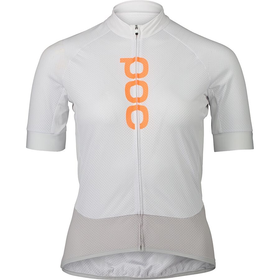 (取寄) POC レディース エッセンシャル ロード ロゴ ジャージ - ウィメンズ POC women Essential Road Logo Jersey - Women's Hydrogen White/Granite Grey