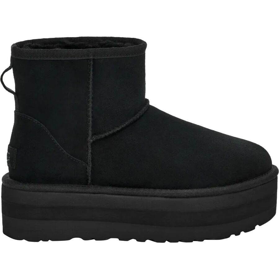 (取寄) アグ レディース クラシック ミニ スエード プラットフォーム ブーツ - ウィメンズ UGG women Classic Mini Suede Platform Boots - Women 039 s Black