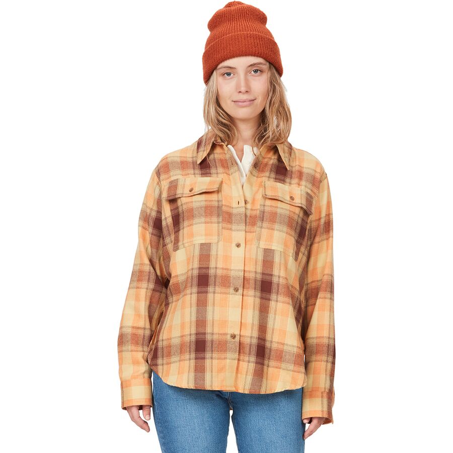 () }[bg fB[X t@t@bNX CgEFCg {[CtY tl - EBY Marmot women Fairfax Lightweight Boyfriend Flannel - Women's Tangelo