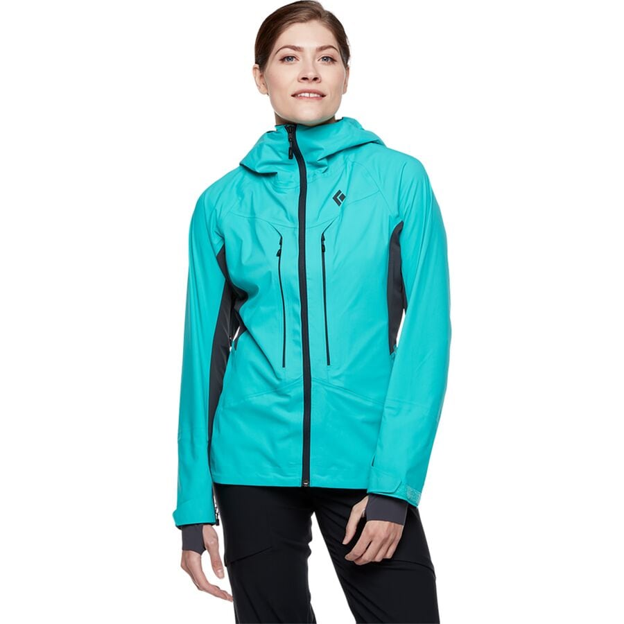 (取寄) ブラックダイヤモンド レディース ドーン パトロール ハイブリット シェル ジャケット - ウィメンズ Black Diamond women Dawn Patrol Hybrid Shell Jacket - Women's Dark Patina