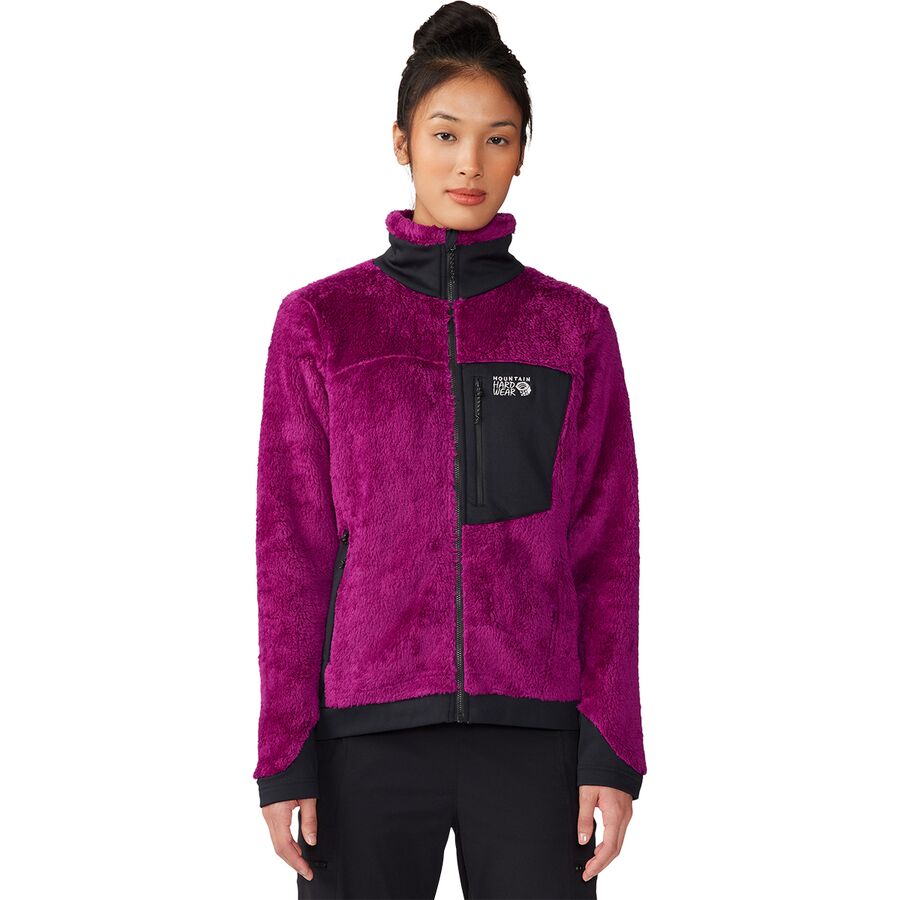 取寄 マウンテンハードウェア レディース ポーラテック ハイ ロフト ジャケット - ウィメンズ Mountain Hardwear women Polartec High Loft Jacket - Women s Berry Glow