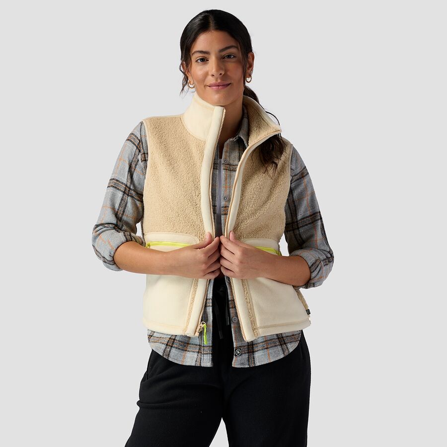 (取寄) バックカントリー レディース ゴート フリース ベスト - ウィメンズ Backcountry women GOAT Fleece Vest - Women's Bleached Sand