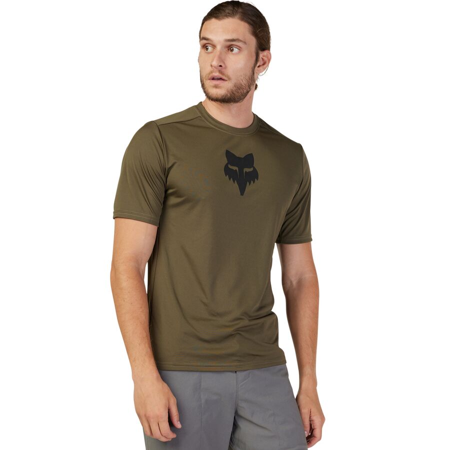 (取寄) フォックスレーシング メンズ レンジャー ショートスリーブ ジャージ - メンズ Fox Racing men Ranger Short-Sleeve Jersey - Men's Olive Green Lab Head