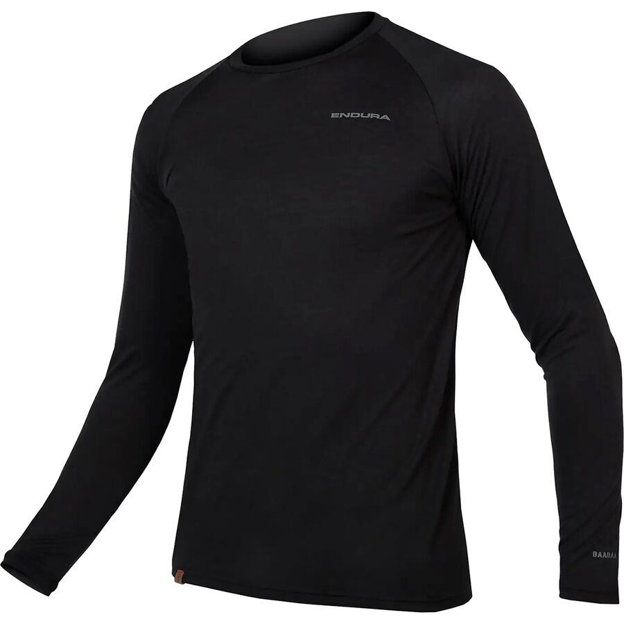 (取寄) エンデューラ メンズ バーバー ブレンド ロング-スローブ ベースレイヤー― - メンズ Endura men BaaBaa Blend Long-Sleeve Baselayer - Men's Black